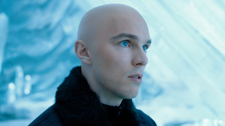 Lex Luthor enters the Fortress of Solitude in 