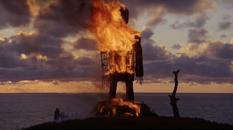 Wicker Man burning