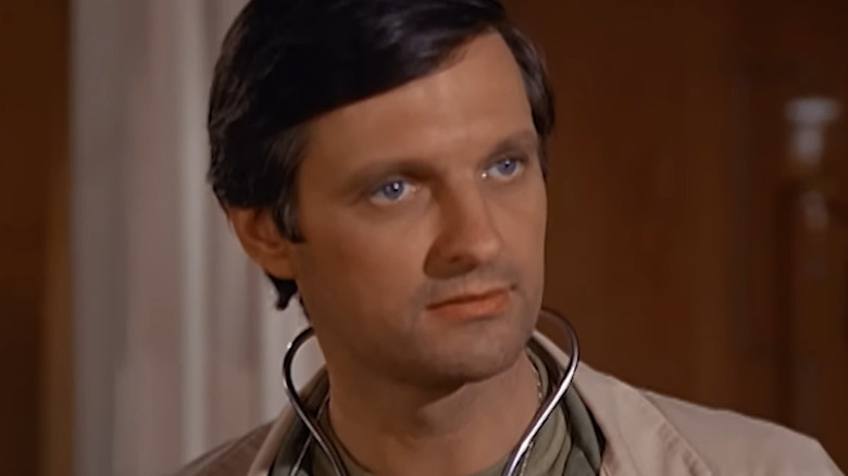 Alan Alda looking forward