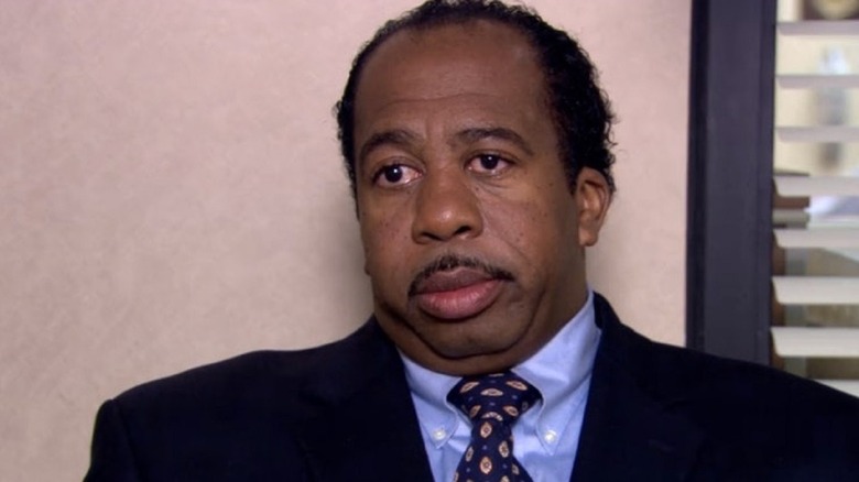 Stanley Hudson looking at camera
