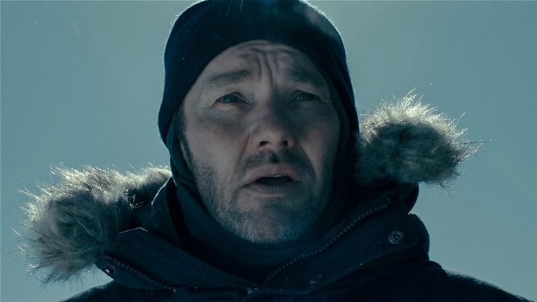Jason Dessen looking shocked outside in the cold on Dark Matter