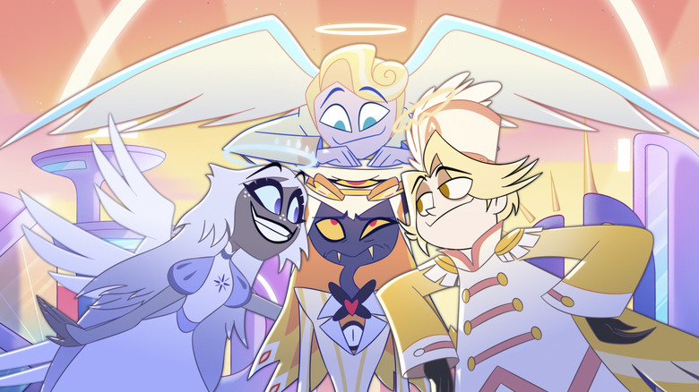 The gang in heavenly harmony in "Hazbin Hotel" (2024-present)
