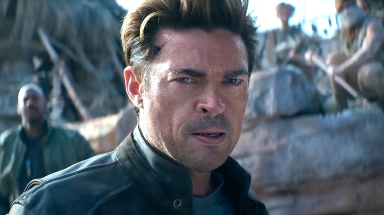 Johnny Cage staring in "Mortal Kombat"