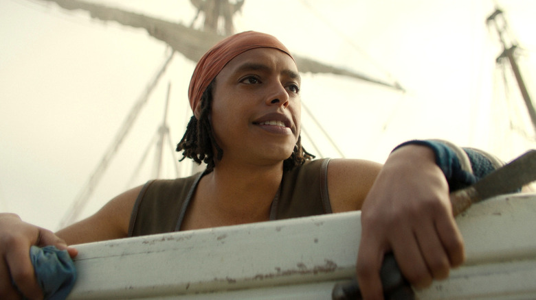 Usopp looking into the distance in One Piece