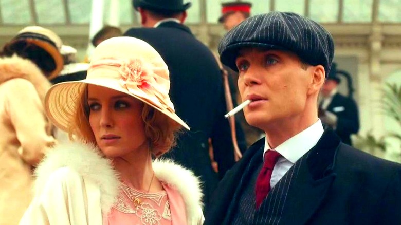 Grace and Tommy at the races in Peaky Blinders