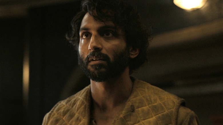 Lukas with a surprised expression in "Silo" Season 2.