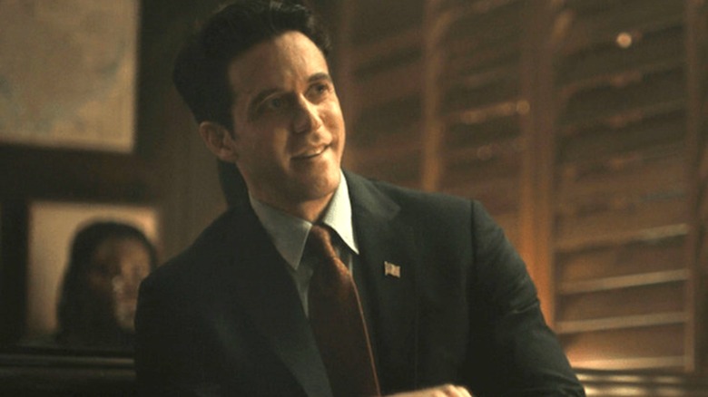 Daniel smiling in "Silo" Season 2.