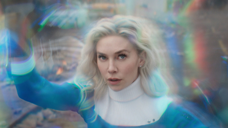 Sue Storm in a bubble in 
