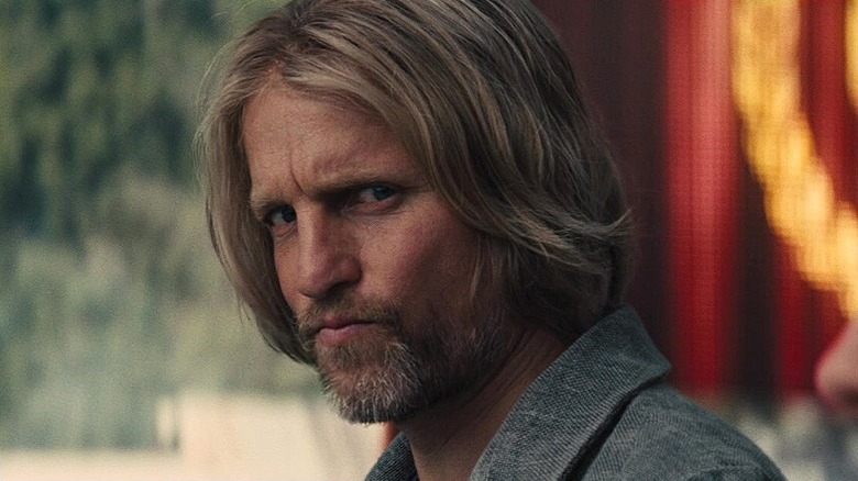 Haymitch looking intense in The Hunger Games: Catching Fire