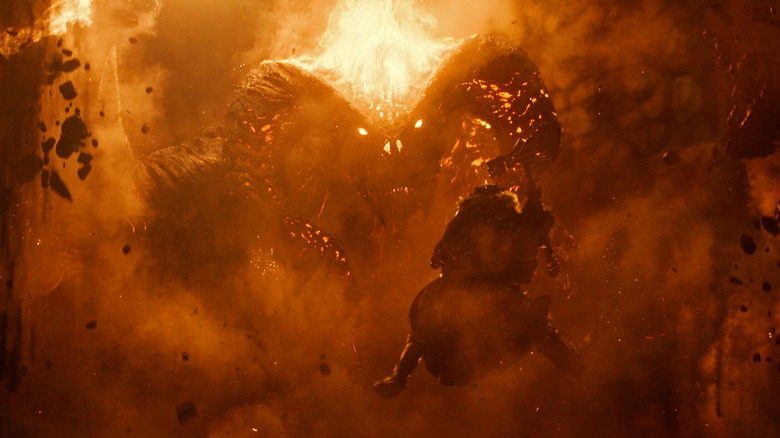 King Durin III fights the Balrog in Season 2 of "The Rings of Power" (2022-present)