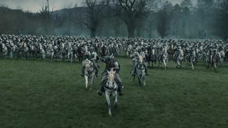 An Elven cavalry charge in Season 2 of "The Rings of Power" (2022-present)