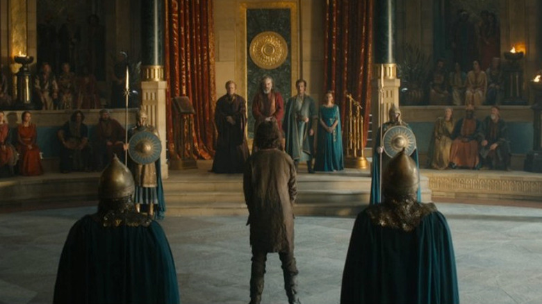 Elendil in the Númenor court in Season 2 of "The Rings of Power" (2022-present)