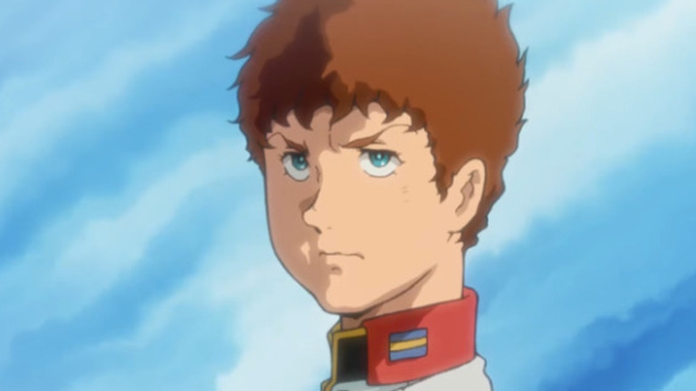 Amuro Ray staring back at Bright Noa