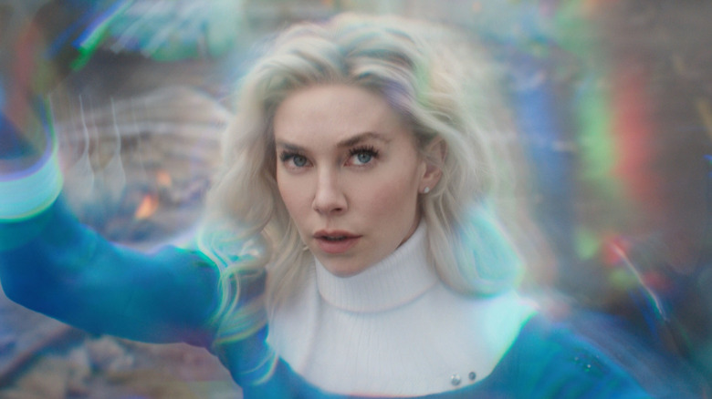 Sue Storm generates a force field in 