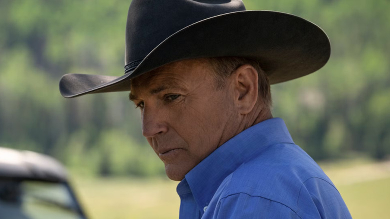 John Dutton looks askance in "Yellowstone"