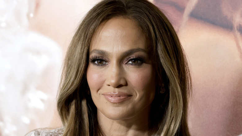 Jennifer Lopez smiling at the Marry Me premiere