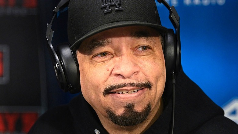 Ice-T smiling with headphones on