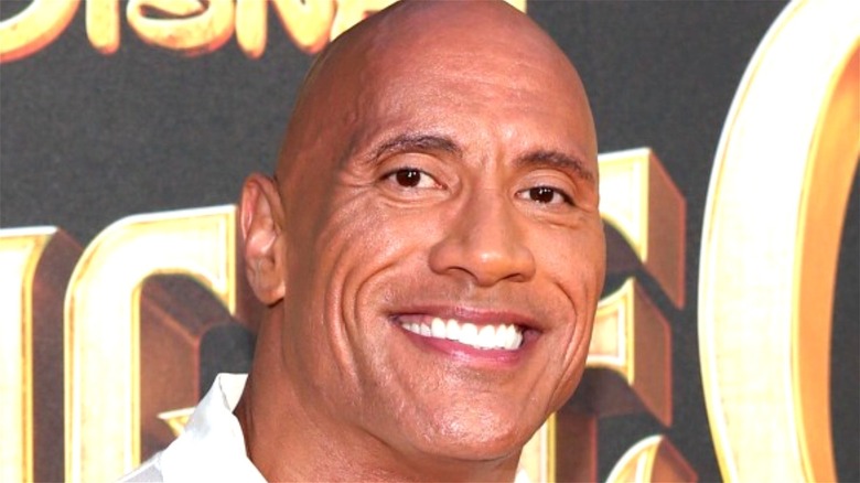 Dwayne Johnson smiling