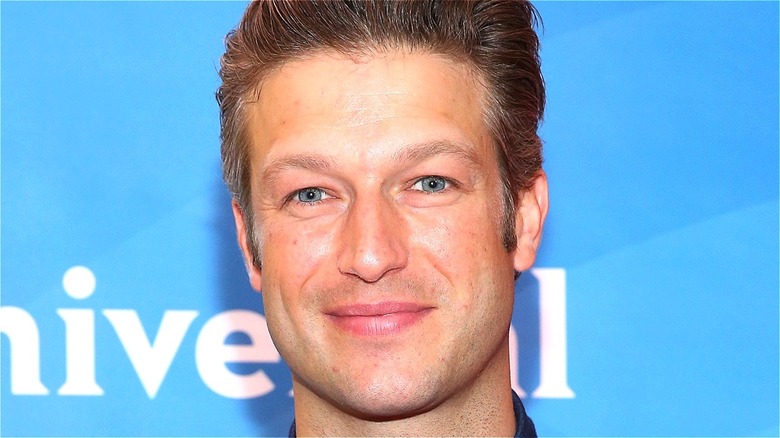 Peter Scanavino Face Blue Background