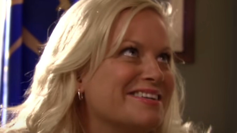 Leslie Knope cheesing it