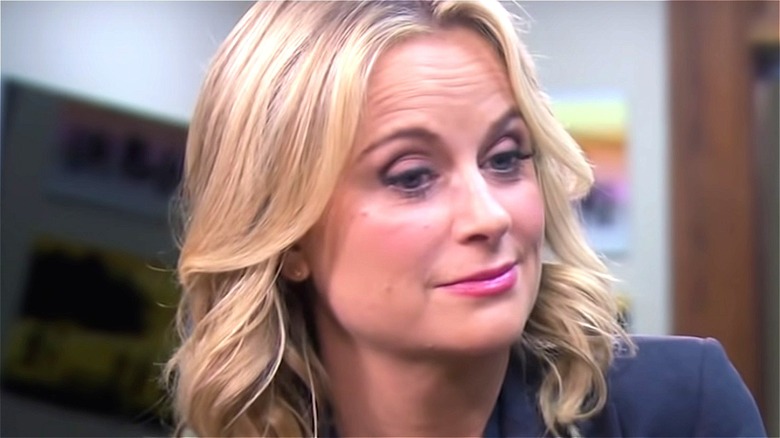 Leslie Knope smirking