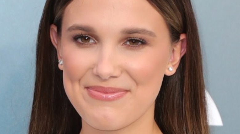 Millie Bobby Brown smiles