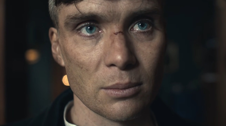 Cillian Murphy playing Tommy Shelby