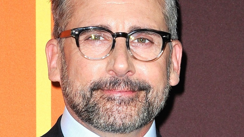 Steve Carell wearing glasses