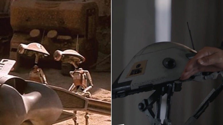 Side-by-side of pit droids from Star Wars