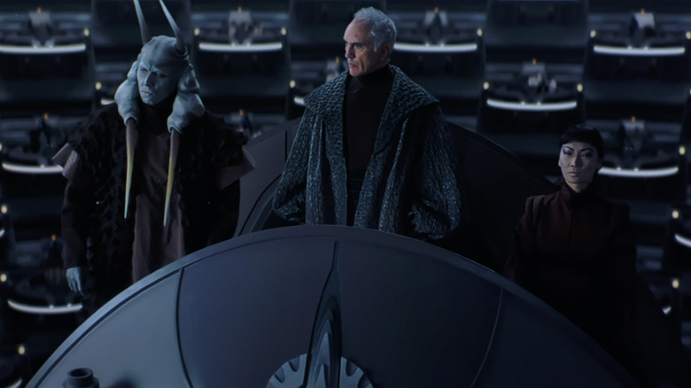 Terence Stamp portraying Chancellor Valorum in "Star Wars: The Phantom Menace"