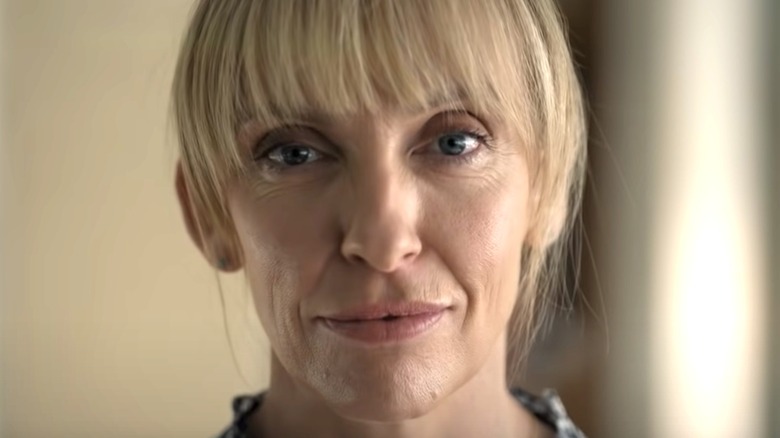 Toni Collette smirking