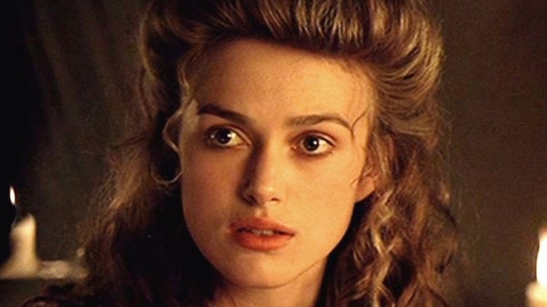 Elizabeth Swann looks shocked