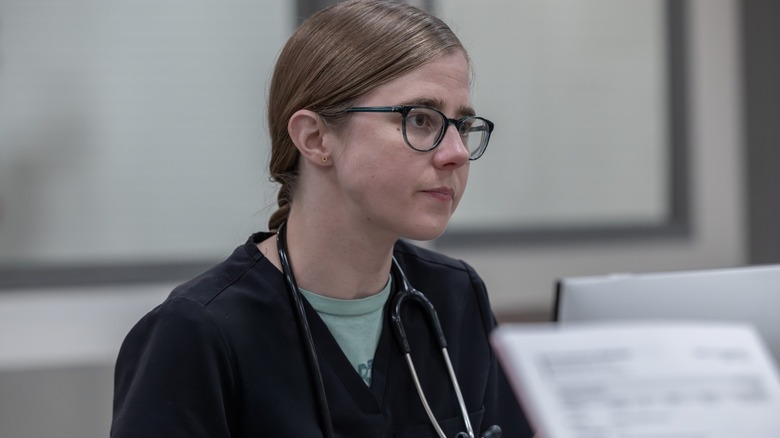 Dr. King sitting in the ER