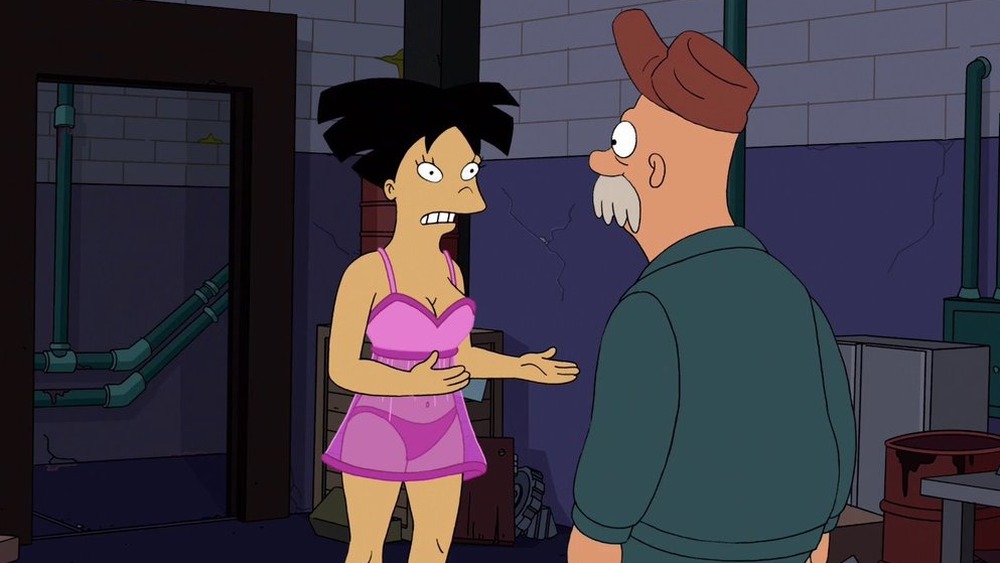 Washbucket, in Amy's body, professing love for Scruffy