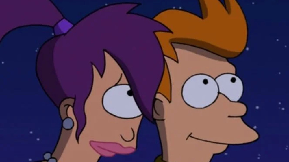 Fry and Leela stargazing