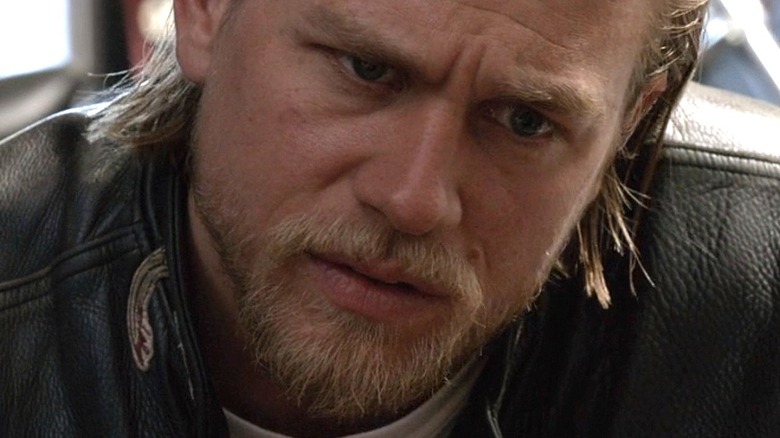Jax scowling on Sons of Anarchy
