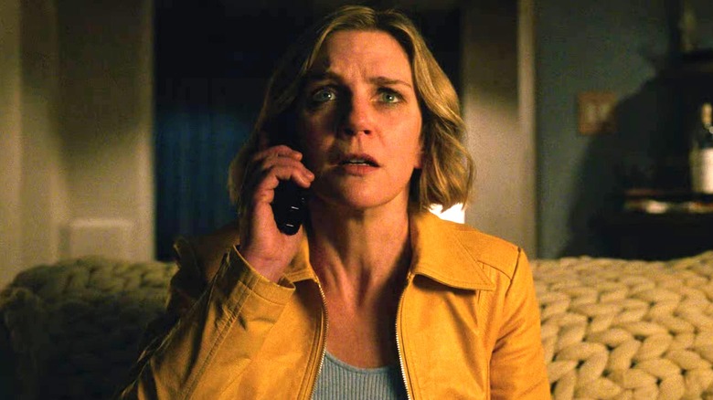 Carol Sturka on the phone in Pluribus