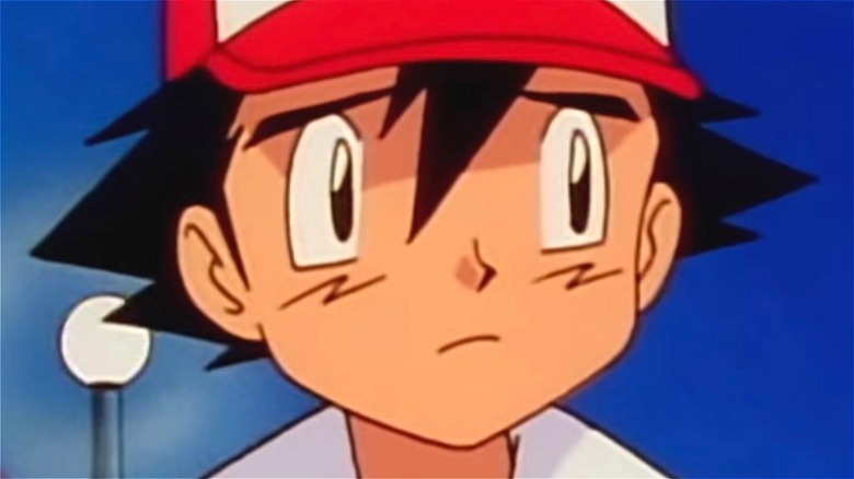 Ash looking sad