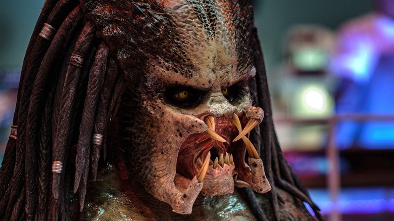 The Predator mouth open