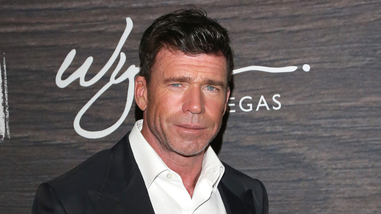 Taylor Sheridan wearing a suit