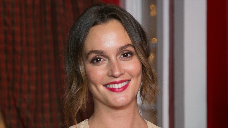 Leighton Meester smiling