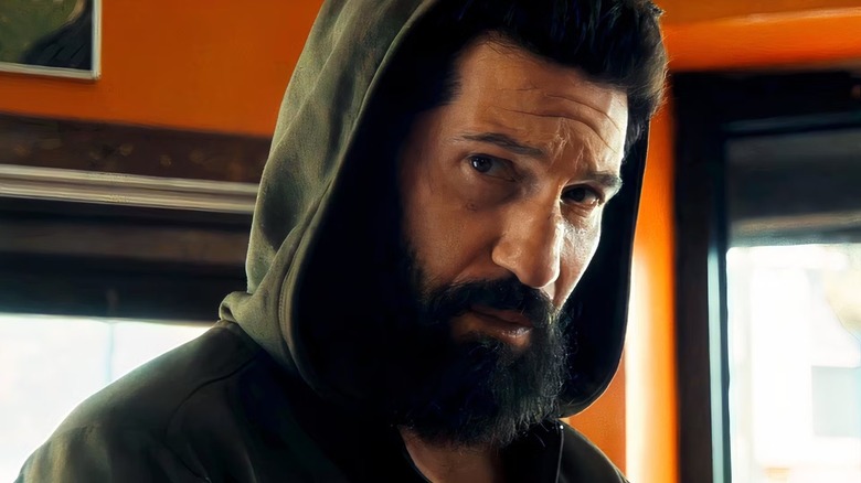 Frank Castle wearing a hooded sweatshirt in The Punisher: One Last Kill