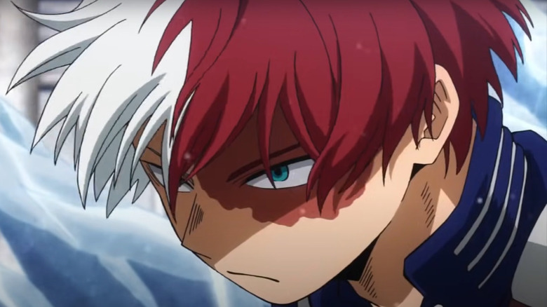 Shoto Todoroki frowning