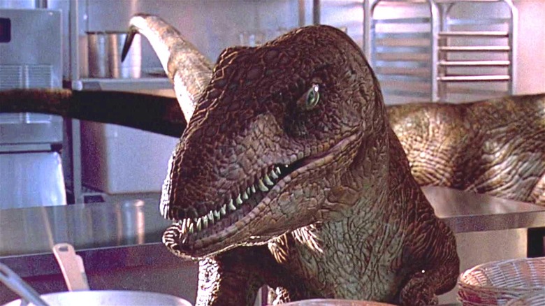 Velociraptor Jurassic Park kitchen
