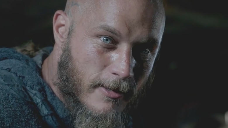 Ragnar Lothbrok speaking intensely