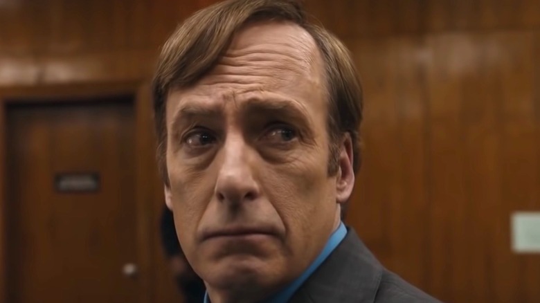 Saul Goodman looking sad