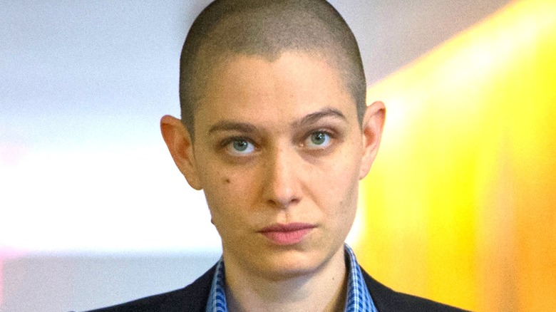 Asia Kate Dillon Taylor Mason staring