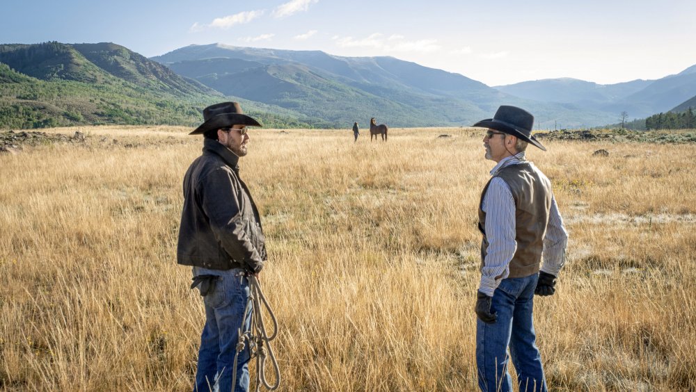 Cole Hauser and Forrie J. Smith on Yellowstone