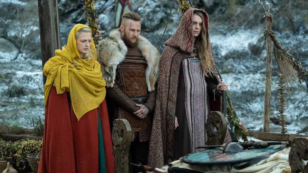 Torvi, Ubbe, and Gunnhild oversee a burial