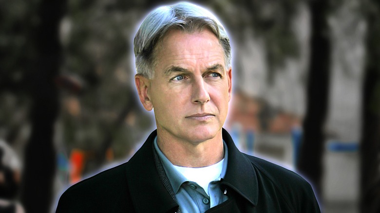 Mark Harmon as Gibbs smiling